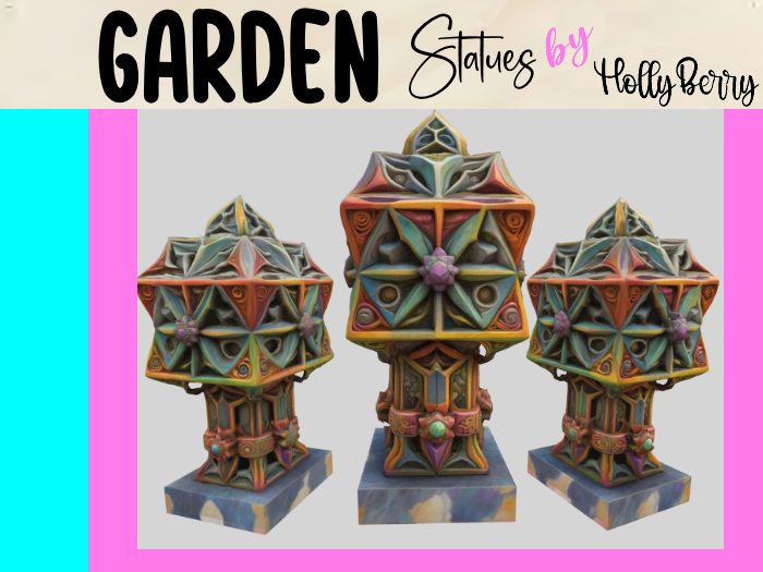 HB: Abstract Geometrical Stone Statue FuLL PERM