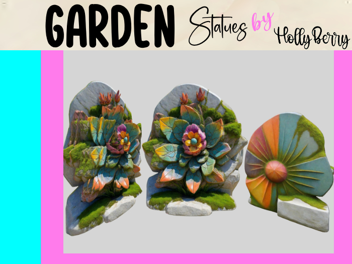 HB: Large Flower Stone Rock FuLL PERM