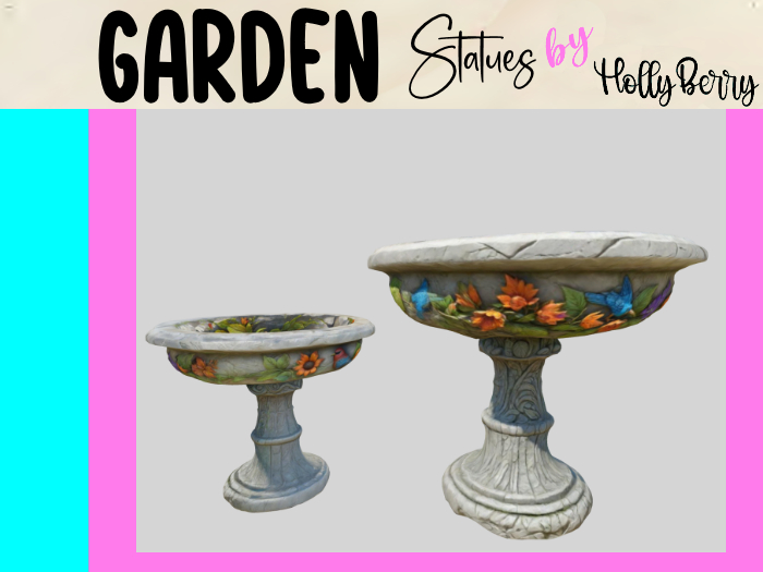 HB: Stone Birdbath FuLL PERM