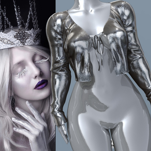 Silver Tied Blouse LEGACY