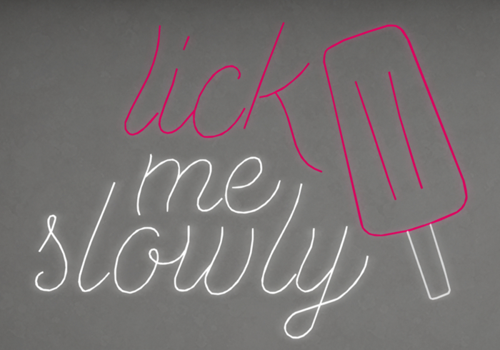 -Misa- Lick Me Slowly LED Sign