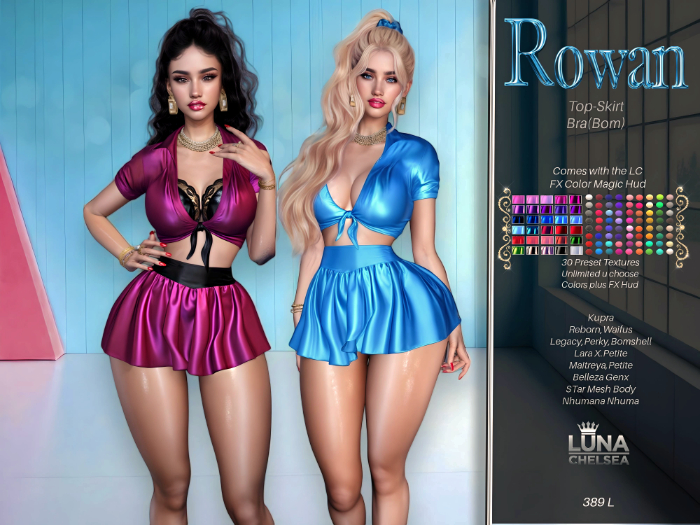 Rowen Outfit , Satin Ed, Fatpack
