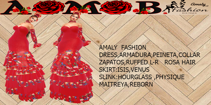 Set  andalucia  red
