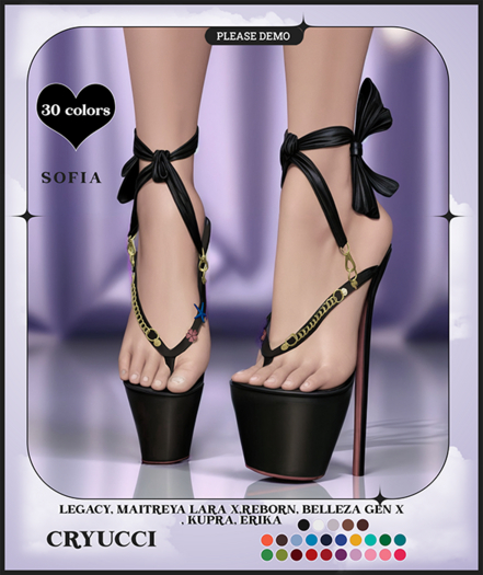 Cryucci SOFIA HEELS FATPACK