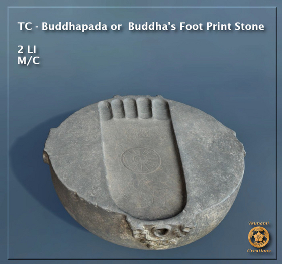 TC -  Buddhapada or  Buddha's Foot Print Stone