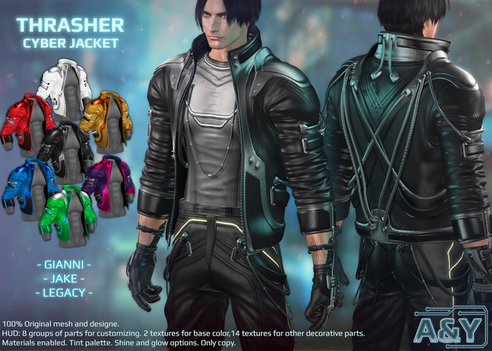 A&Y Thrasher Cyber Jacket Male - DEMO