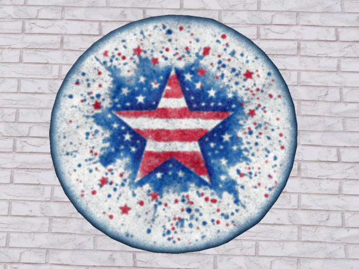 Gift-Seaweed Sonnet Fourth of July Rug