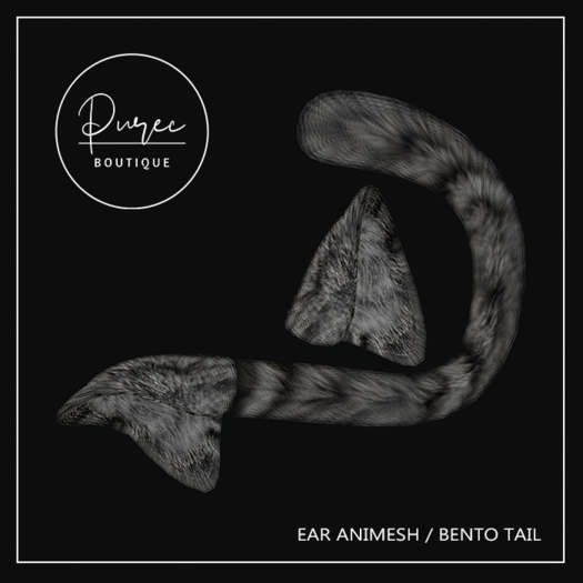 [PUREC] Fur Neko Set - Grey