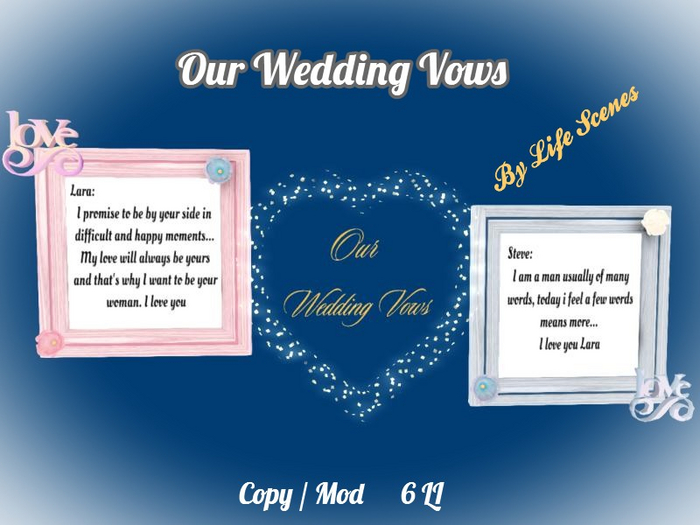 (LS) Our Wedding Vows