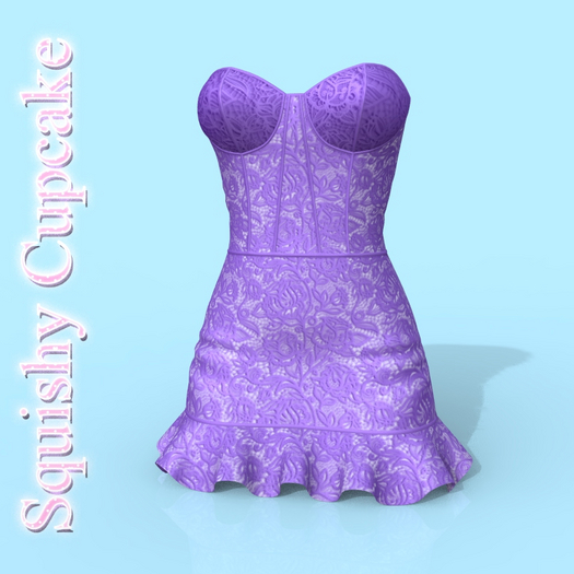 Lilac Wave Dress Peach