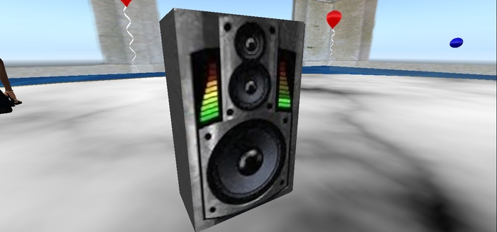 TM Animated Lighted Speaker - 1 Prim