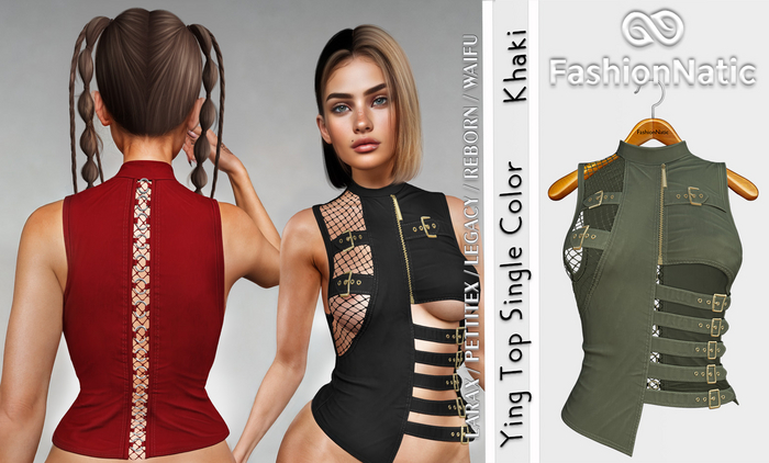 Top Ying Khaki - Reborn, Waifu, Legacy, LaraX, PetiteX FashionNatic