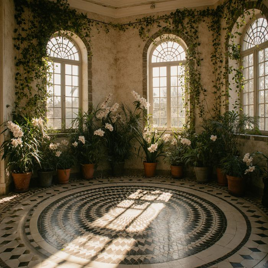 Sunlit Garden Room Texture