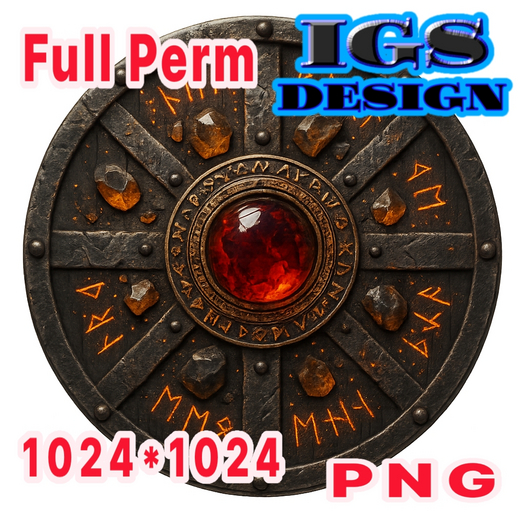 Ancient Shield Texture PNG, FULL PERM 