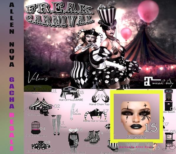 ❣️ 15. Freak Carnival Ringmaster Spider Tattoo - VULNUS - SALE !