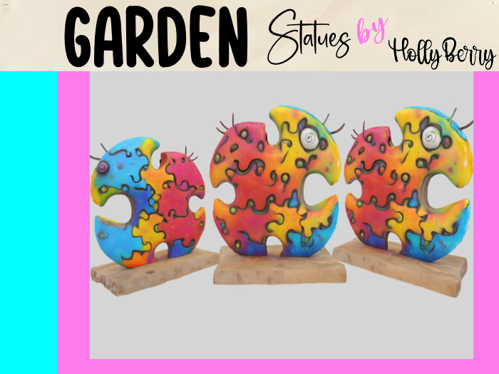 HB: Stone Autism Puzzle Statue FuLL PERM
