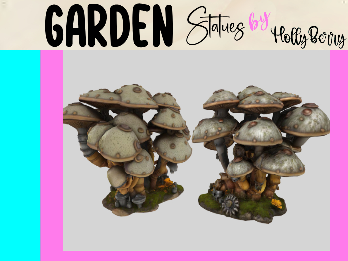HB: Steampunk Mushroom Cluster B FuLL PERM