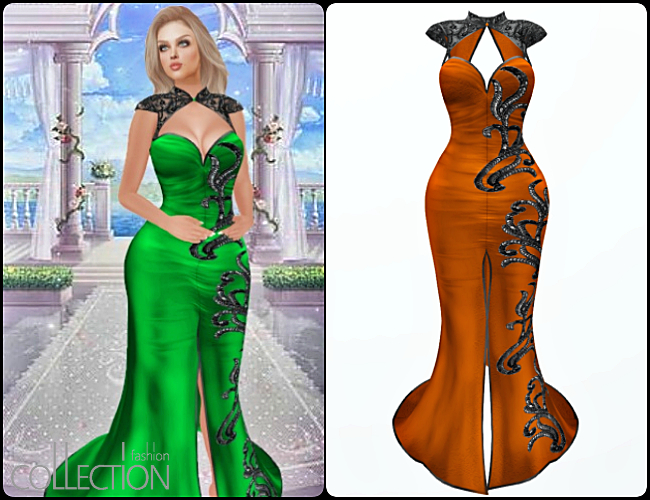 (51) Chrissy Mermaid Tail Evening Dress #3