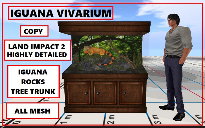 IGUANA VIVARIUM 2Li   DECOR