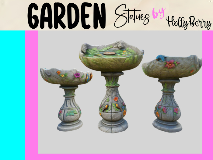 HB: Ornate Birdbath cc FuLL PERM