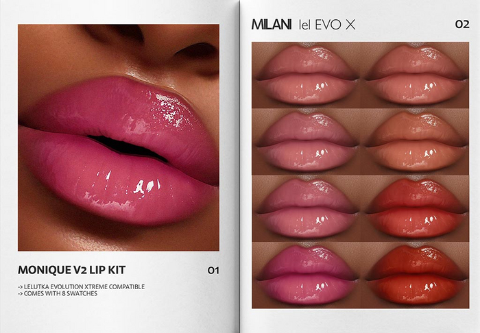 MILANI - "MONIQUE V2" LIP KIT / FATPACK