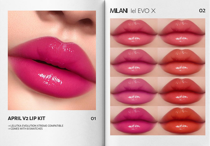 MILANI - "APRIL V2" LIP KIT / DEMO