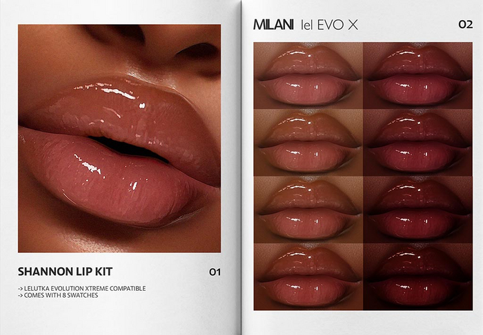 MILANI - "SHANNON" LIP KIT / DEMO