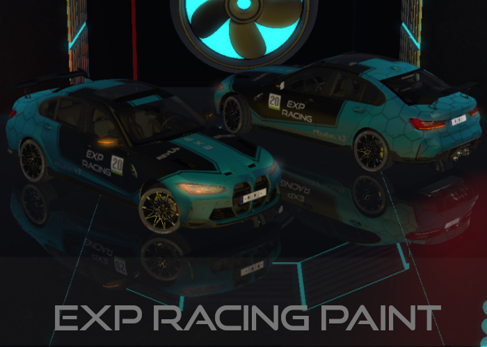 X3 Stratos Paint / Livery - EXP Racing (Black/Blue)