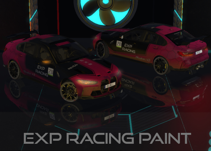 X3 Stratos Paint / Livery - EXP Racing (Black/Pink)