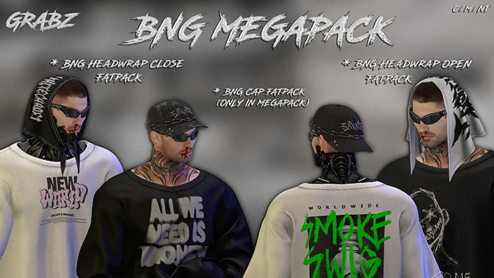 .GRABZ. ~ BNG MEGAPACK (CAP INCLUDED) ~