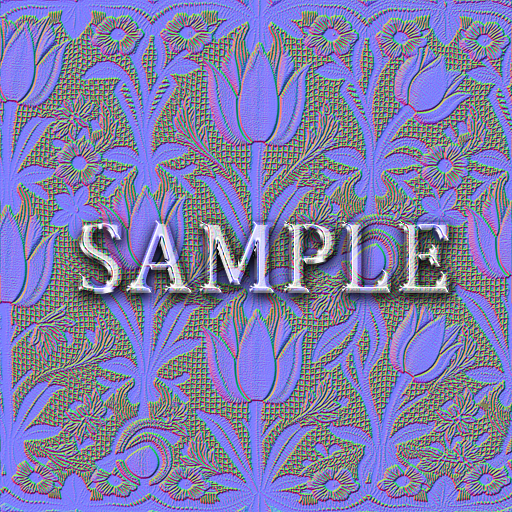 Zoy Texture [ Refined Floral Lace 01 ] Normal Map