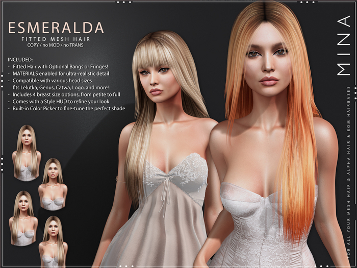 MINA Hair - Esmeralda - Highlights [Add to Unpack]