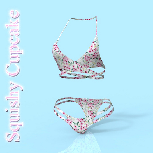 Floral White Ela Bikini Bombshell
