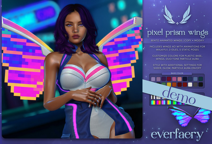 everfaery - Pixel Prism Wings: DEMO
