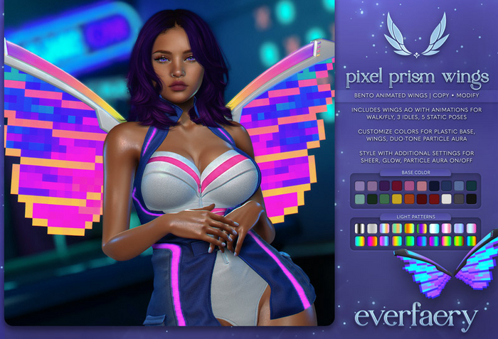 everfaery - Pixel Prism Wings