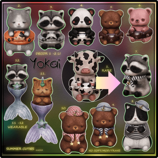 7.YOKAI - Summer Cuties - Sailor Raccoon