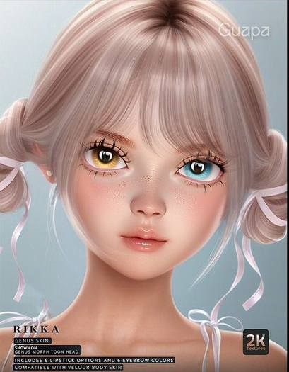Guapa - Rikka Skin (GENUS MORPH) 2K - FATPACK