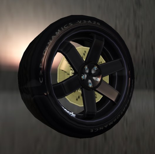 C>P>D> V3 Powder Coat Black rim texture