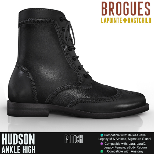 Wingtip - Hudson - BROGUES BLACK