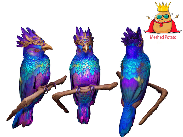 Meshed Potato Jewel Bird Full Perm
