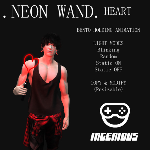 [Ingenious] Neon Wand - Heart