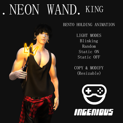 [Ingenious] Neon Wand - King
