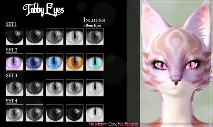 FK* Tabby ☾☾Eyes☽☽☾☾Set 2☽☽ ☾☾Bom☽☽