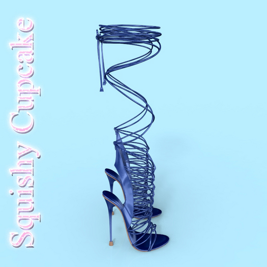 Blue Tied Heels LaraX