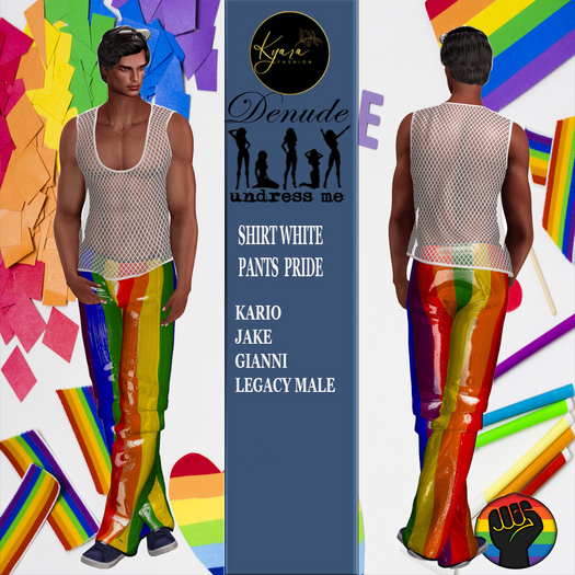 .:KF:. Male Pride Outfit Undress Me