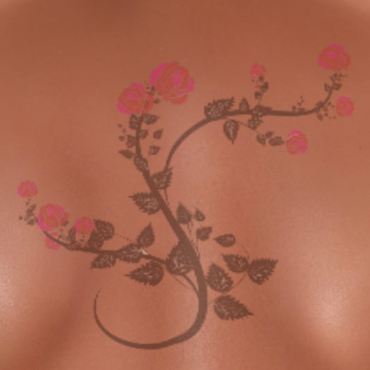 BoM Back Tattoo - ROSE C (ADD)