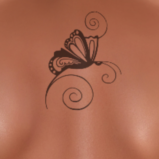 BoM Back Tattoo - BUTTERFLY C (ADD)