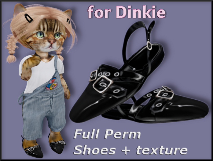 Pointed Toe Shoes Dinkie Full Perm