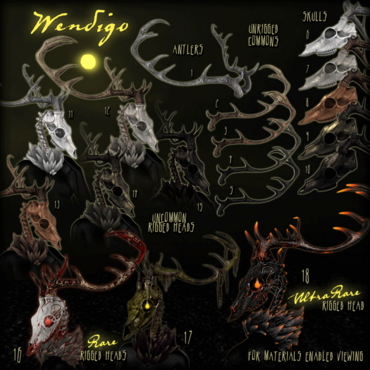 ::Static:: Wendigo {Rare Heads}