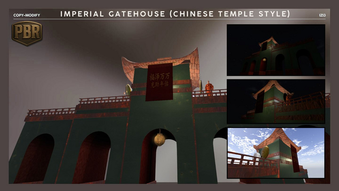 Imperial Gatehouse , Copy/Modify (Chinese Temple Style)